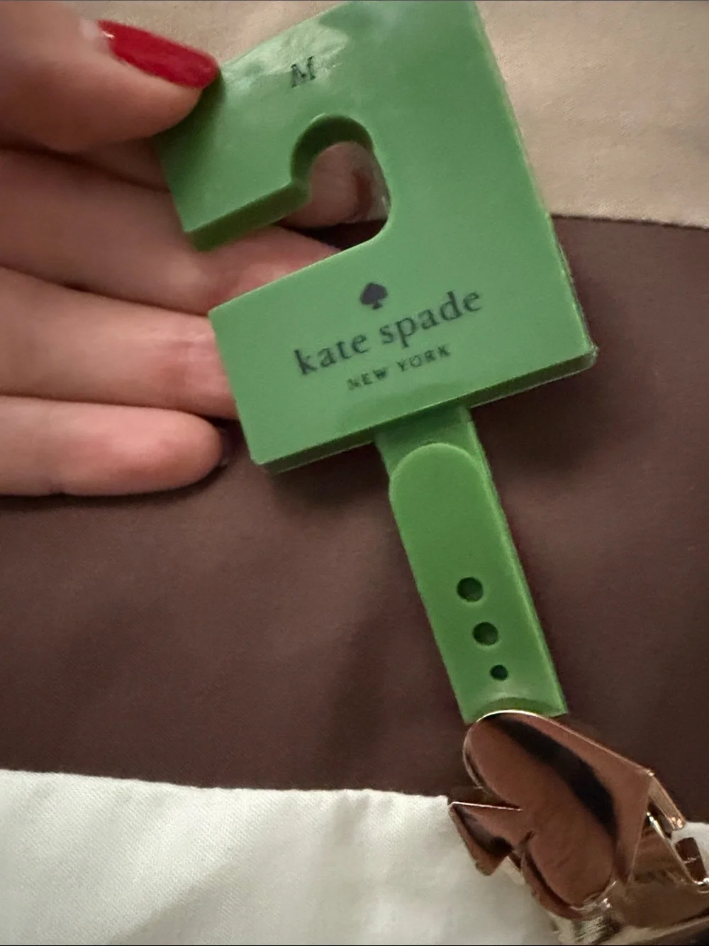 kate spade Yellow and Green lemon Spade-Buckle Belt MEDIUM
